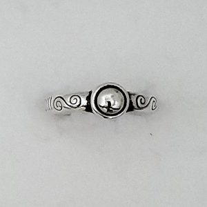 Brighton Sterling Silver 925 Round Detailed Design Ring Size 5